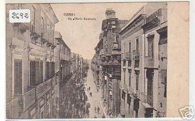 Vecchia Trapani 105 - Trapani - Cartolina - Via Vittorio Emanuele.jpg